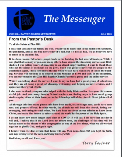 The Messenger Newsletter
